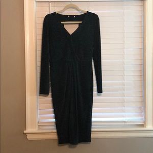 Form fitting cut out back dress